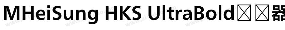 MHeiSung HKS UltraBold转换器字体转换